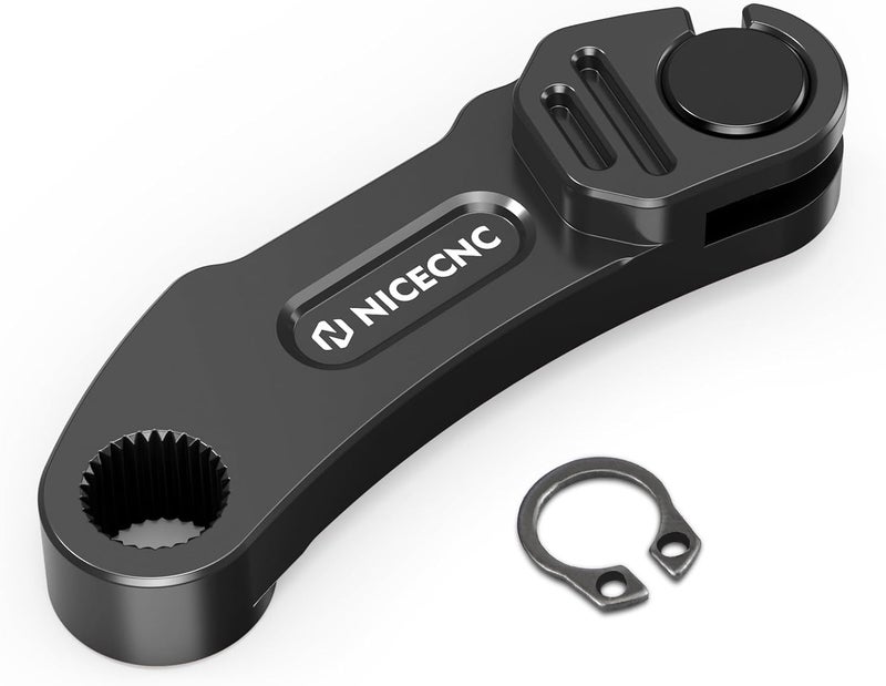 NICECNC Clutch Puller Cable Arm Billet Aluminum Compatible with Yamaha Raptor 700 2006-2026, Raptor 700R 2011-2026 Black - Image 1